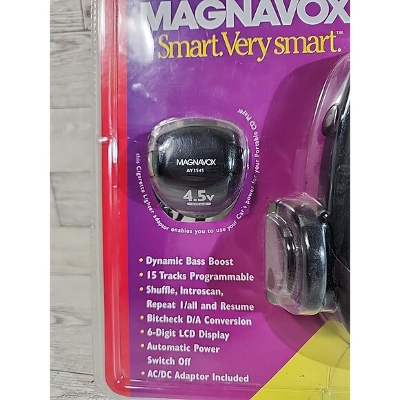 Philips Magnavox AZ7265 Portable CD Disc Player Car Adaptor & Power Supply New - Picture 4 of 9